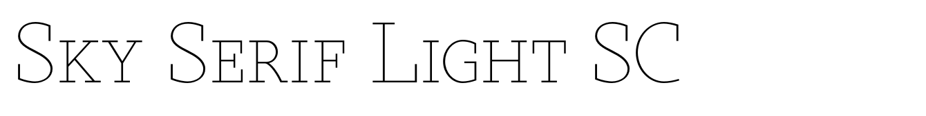 Sky Serif Light SC